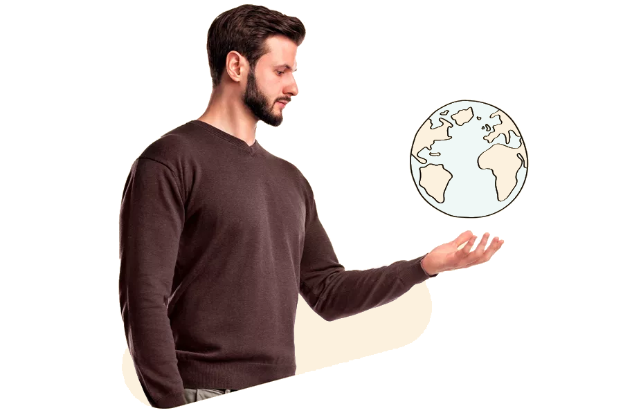 man-holding-hand-out